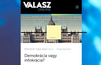 Demokrácia vagy infokrácia? – Olay Csaba gondolatai a Válasz Online-on