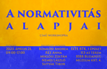 A normativitás alapjai ( workshop)