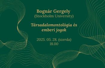 Bognár Gergely Colloquium Philosophicum-előadása